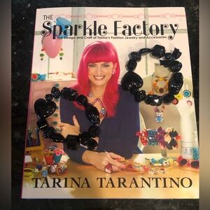 The Sparkle Factory Book & 2 Tarina Tarantino Black Heart Stretch Bracelets